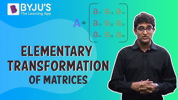 Elementary Transformation Of Matrices