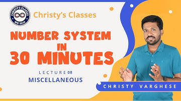 #8 | Number System – Miscellaneous | Aptitude in 30 Minutes | UPSC CSAT | Christy Varghese
