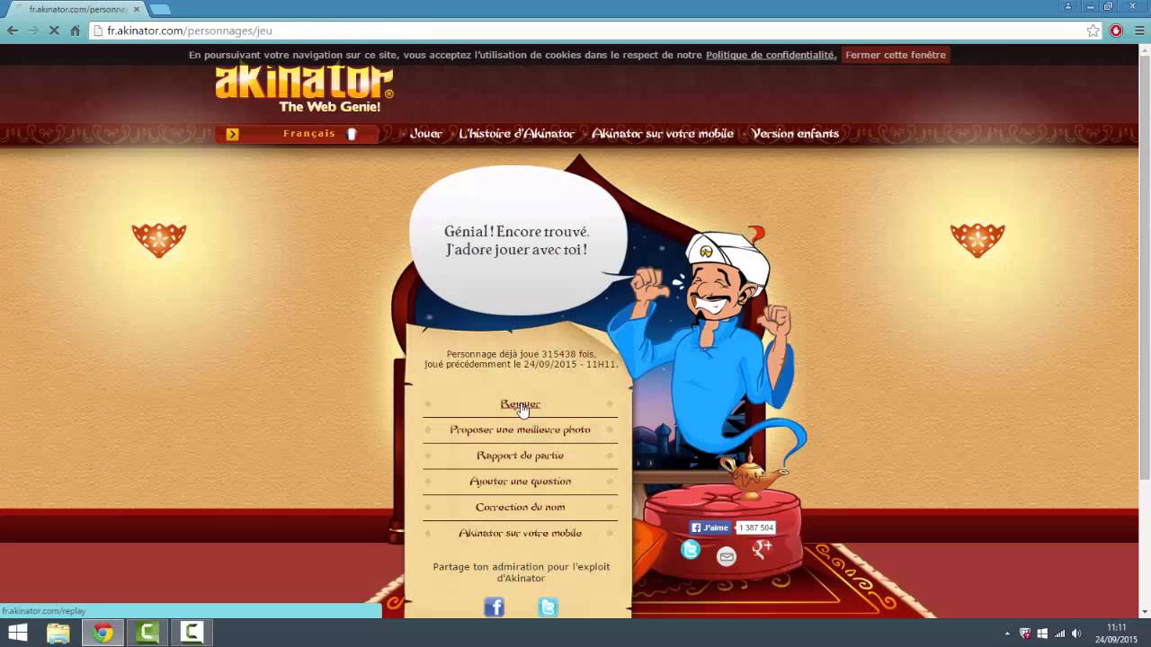 Test du jeu sur PC akinator le genie du web!!!!! - YouTube