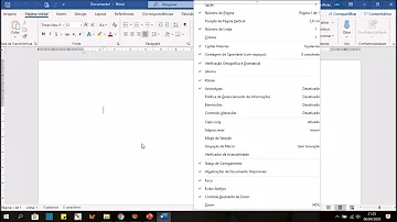 Como é chamada a barra localizada na parte superior esquerda do documento?