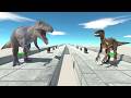 Dinosaurs Tournament: Indoraptor VS Giganotosaurus – Strength, Speed, and Power Test in ARBS
