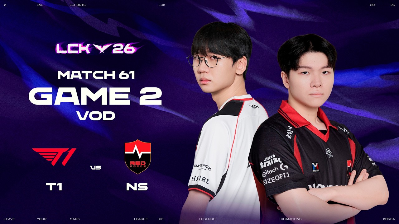 T1 vs NS | Match 61 Game 2 | 2026 LCK