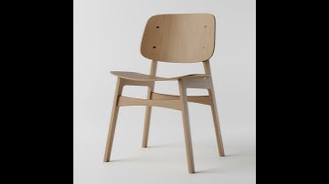 Wooden chair made in blender.Thanks to blender guru