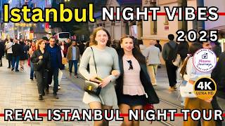 The Magic Of Istiklal Street At Night  Istanbul Walking Tour 2025