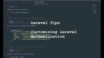 Laravel 5 Tips In Arabic  : #1 Customizing Laravel Authentication