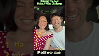 Ranking The Funniest Make A Word Challenge Moments#shorts #wordchallenge#couplechallenge #funny