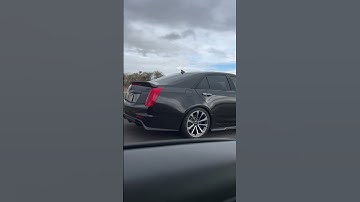 Stock ATS-V vs CTS VSport w/ Trifecta Tune, BOV, Intake. 30 roll Vsport w/ hit. Comparison!