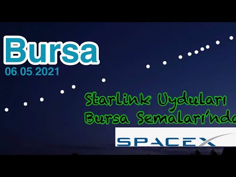 Starlink Uyduları Bursa’dan böyle görüntülendi