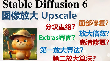 【SD入门6】放大10倍还能补充细节 "图像放大"功能详解 | AI绘图、Stable Diffusion、Upscale