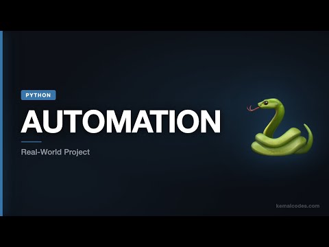 Python Tutorial #25: Python Automation Script — Real-World Python