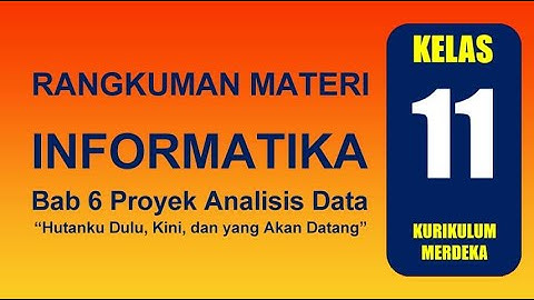 Bab 6 Proyek Analisis Data | Informatika Kelas 11 Kurikulum Merdeka