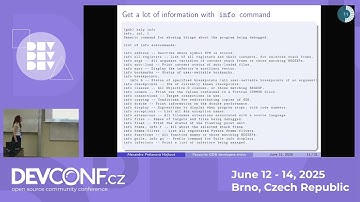 Favourite GDB developers tricks - DevConf.CZ 2025