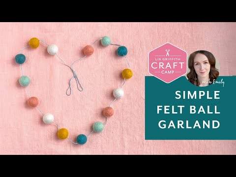 Kids' Craft Felt Ball Garland