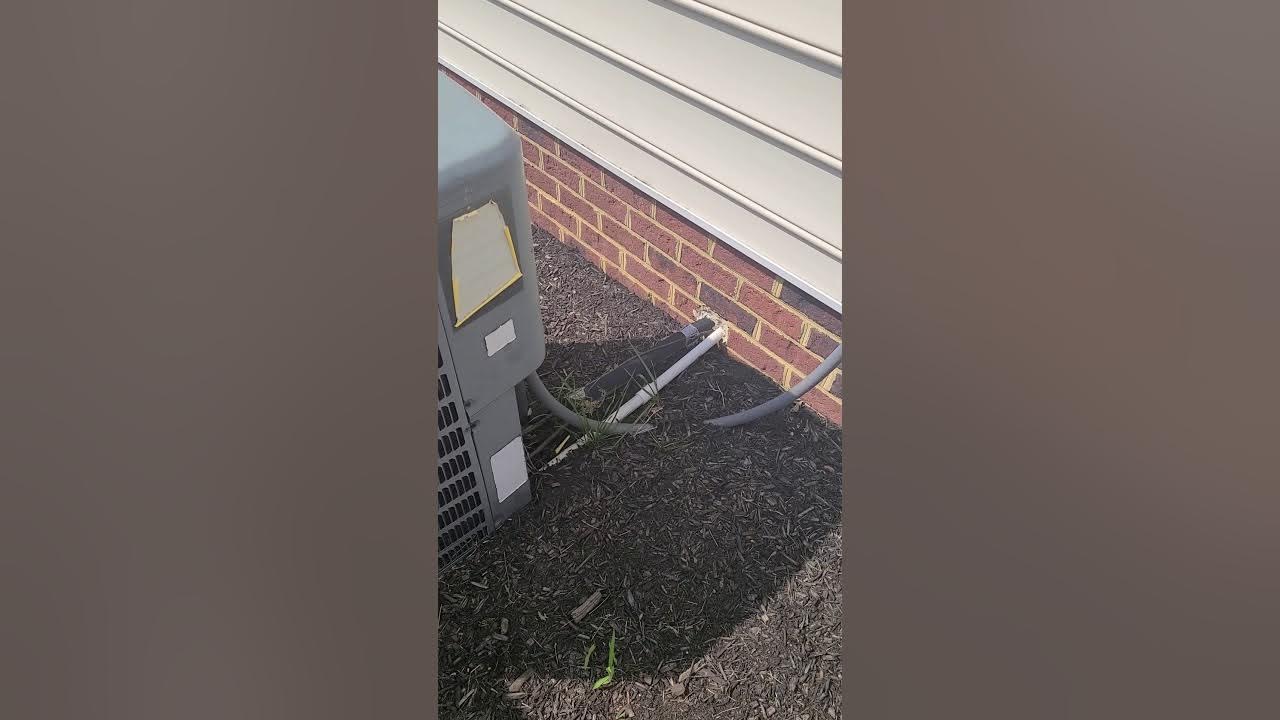 Water standing in your air conditioner overflow pan YouTube