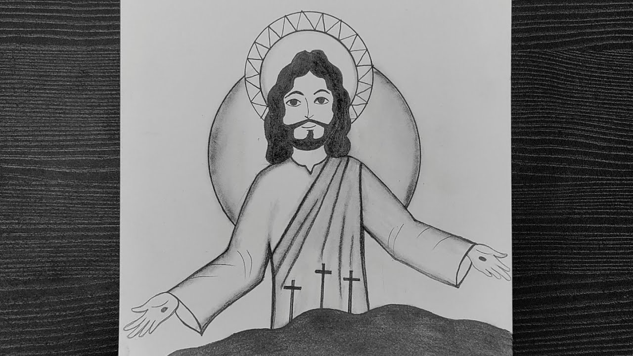 How To Draw Jesus Christ // Good Friday Drawing Easy // Good Friday ...