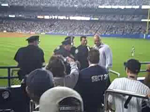 Jim Leyritz in Bleachers at Yankee Stadium