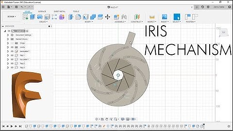 Autodesk Fusion 360 - Designing an Iris mechanism