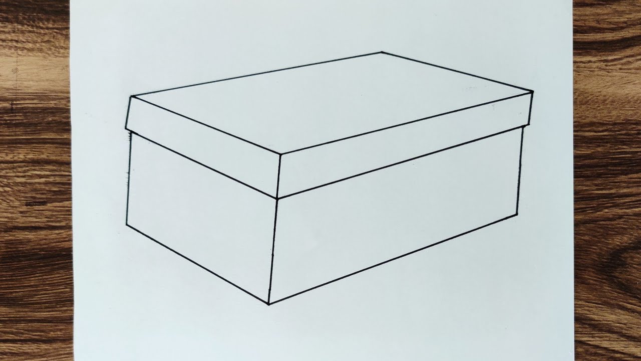 how to draw a box step by step  Draw a box, Drawing tutorial easy