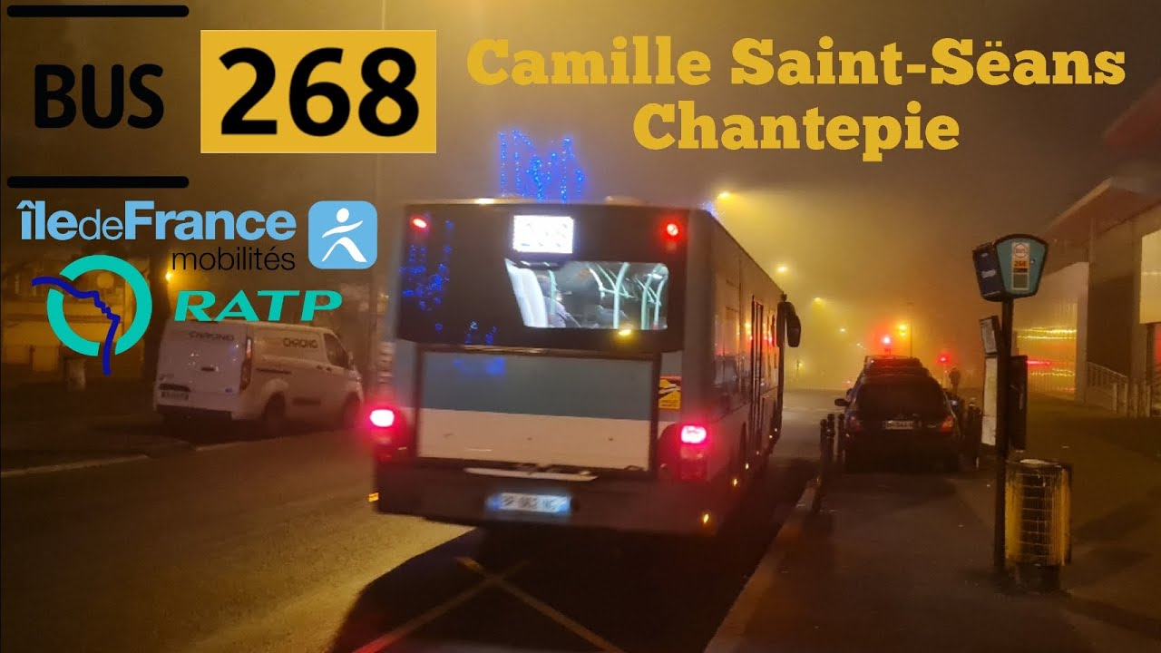 Bus 268 Ratp man lion s'city Le Trajet Entre Camille Saint-Sëans ...