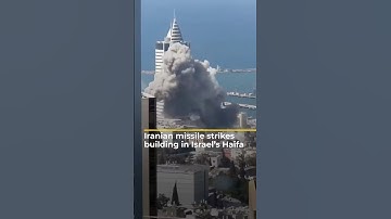 Iranian missile strikes building in Israel’s Haifa | AJ #shorts