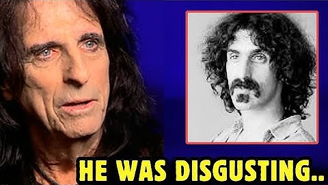 Alice Cooper SCHOKT fans eindelijk over Frank Zappa..
