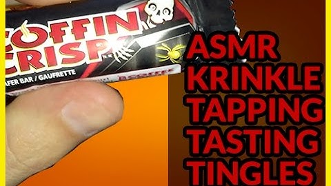 ASMR Halloween Candy Wrapper Crinkle Opening, Tapping and Tasting