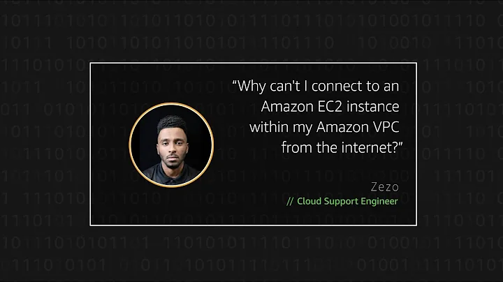 Why can't I connect to an Amazon EC2 instance within my Amazon VPC from the internet?