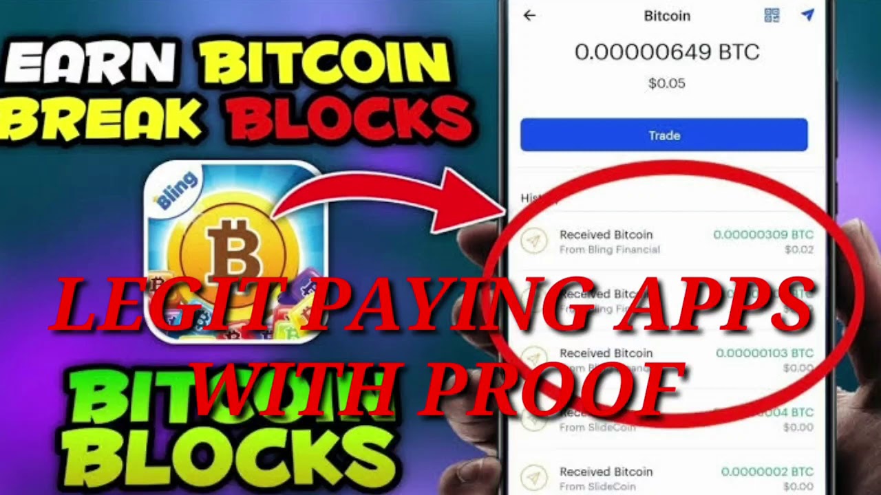 BITCOIN LEGIT PAYING APPS WITH PROOF OF WITHDRAW YouTube