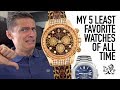 My 5 Least Favorite Watches Of All Time From Rolex, Patek, Audemars Piguet, MVMT & Tiret