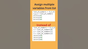 Python Tip: Assign Values from a List to Multiple Variables in One Line
