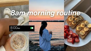 8am morning routine: getting back into routine after a trip, building health habits, + new hobbies!