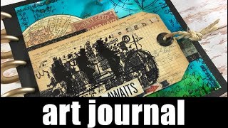 Art Journal | alcohol inks and layers