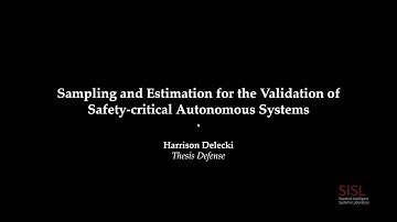 Sampling and estimation for the validation of safety-critical autonomous systems