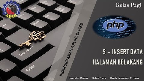 Form Insert Data dengan Bootstrap || Kuliah Pemrograman Universitas Stekom