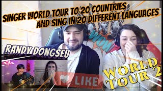 Randy Dongseu  World Tour to 20 Countries and Sing in 20 Different Languages ! Pall Family Reaction