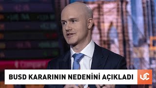 Coinbase Ceosu, Binance Usd Kararının Nedenini Açıkladı - Uzmancoin Ile Kripto Gündemi