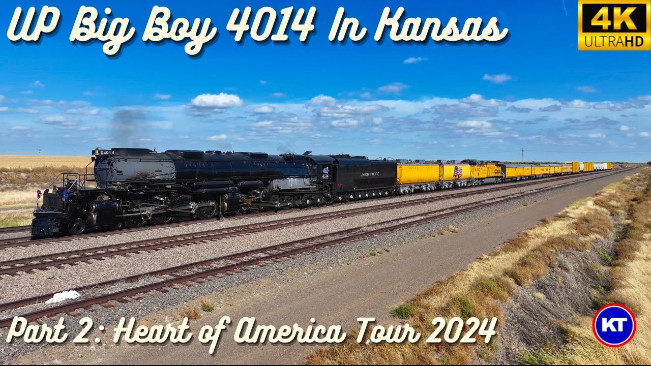 Union Pacific Big Boy 4014 In Kansas In 4K: Part 2 I 2024 Heart of ...
