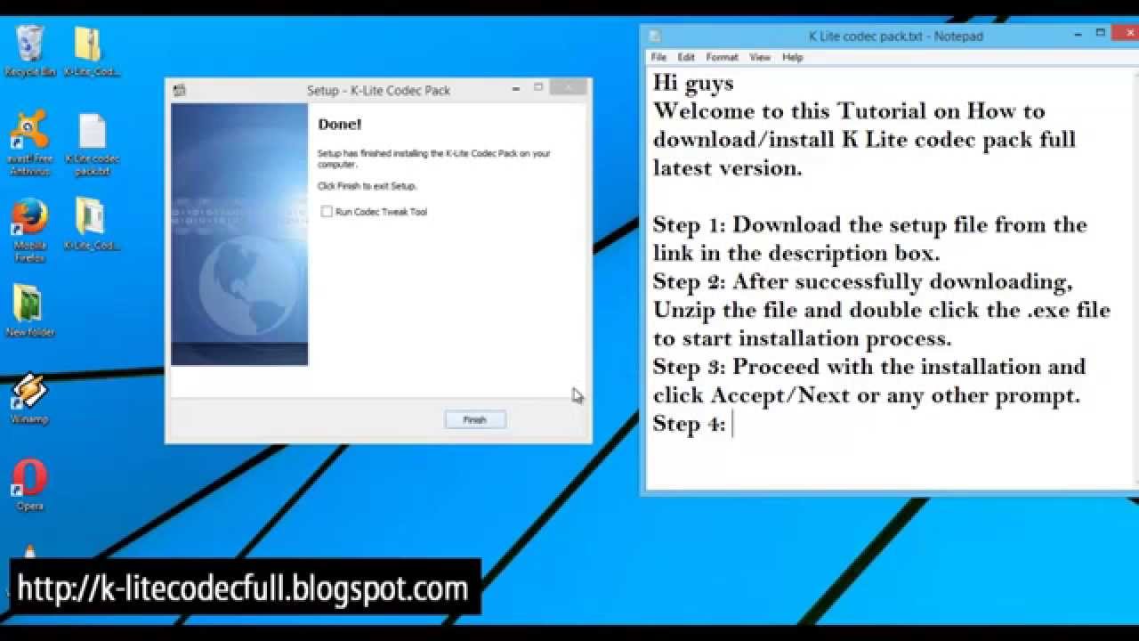 K-Lite Codec Pack 64 bit Download Free|2014Latest Version Windows - YouTube