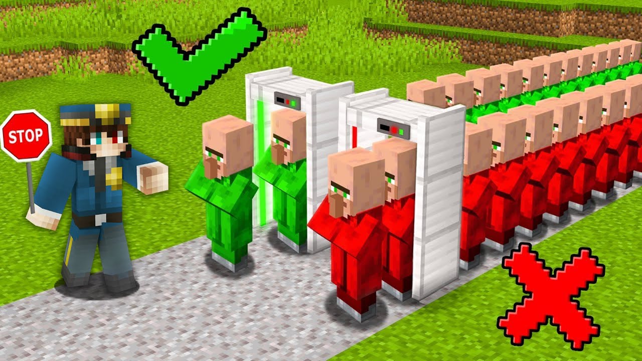 24 SAAT KÖYDE GÜVENLİK KONTROL YAPTIK 👮 - Minecraft