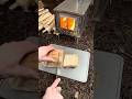 Titanium tent stove cooking 🏕️ @Hike-it  ​⁠  #outdoorcooking #wstove #3wstove