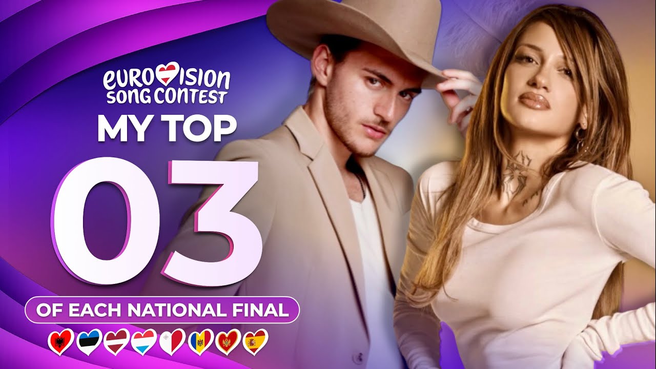 Eurovision 2026 | My Top 3 of Each National Final (So Far)