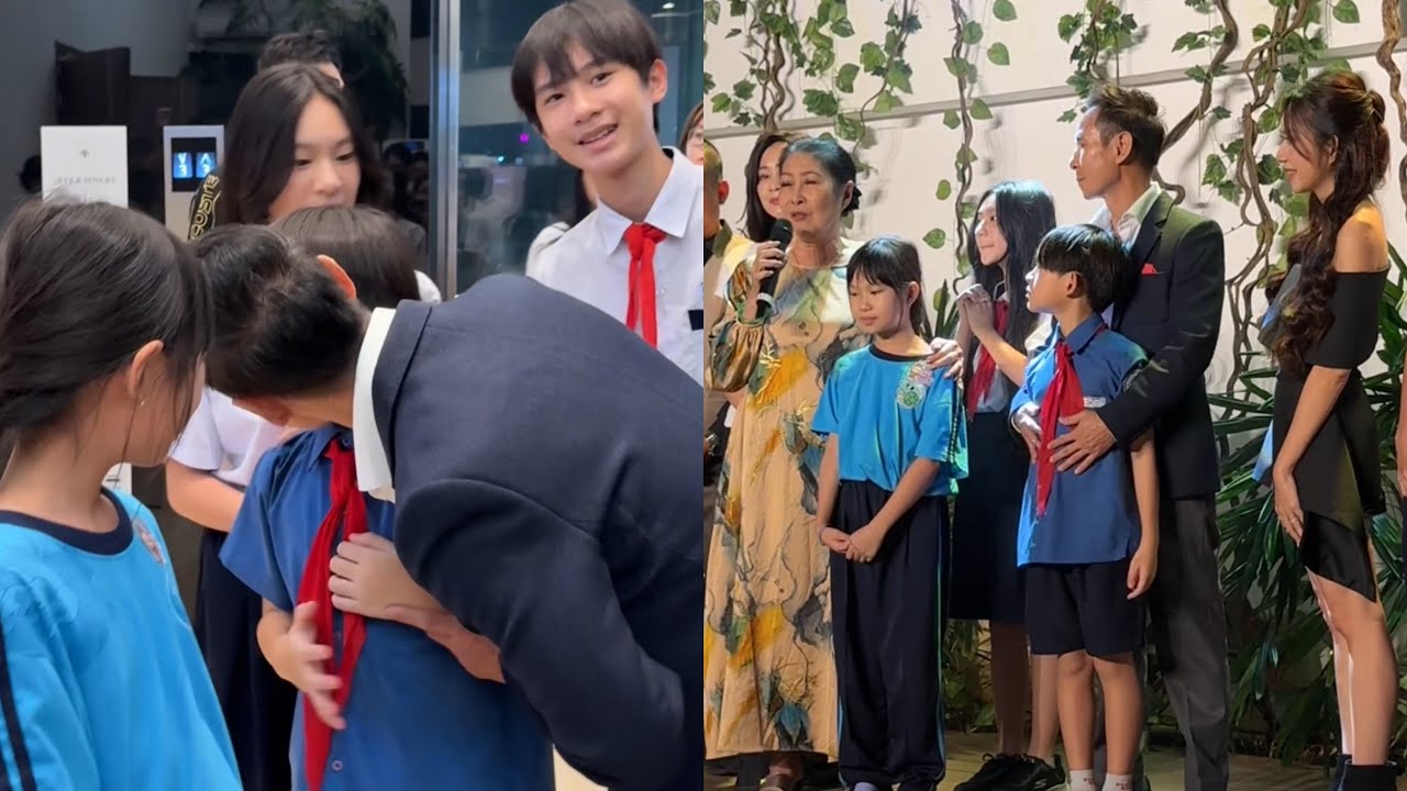 Lý Hải - Minh Hà đón 4 con vừa tan học, cùng dàn diễn viên ăn tiệc mừng Lật Mặt 8 - Vòng Tay Nắng