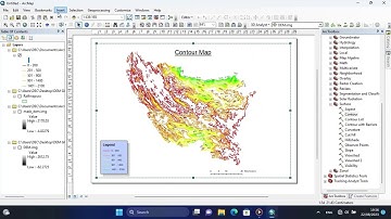 Making a Contour and Slope maps using DEM (Digital Elevation Model)