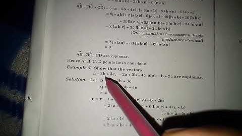 B. A / b. Sc math vector calculus second semester solution in hindi and English / Ex. 1.1