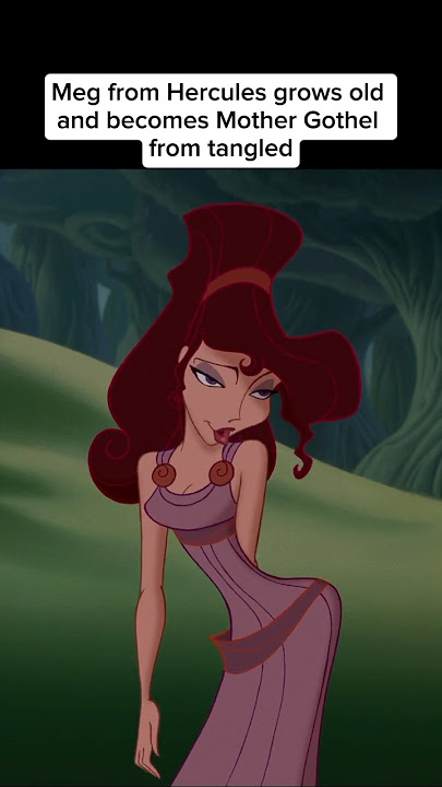 Did Meg from Hercules Become Mother Gothel in Tangled😱😱😱 #tangled #hercules #repunzel  #disney