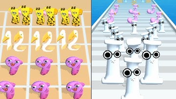 Alphabet run ABC letter go VS Number Run Merge 3d Math part 8 abcdefghijklmnopqrstuvwxyz