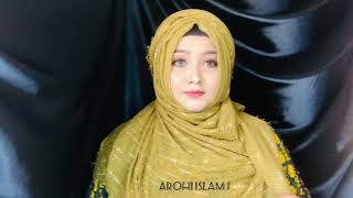 Arabian style cotton hijab tutorial ❤️ #arohi islam j screenshot 2