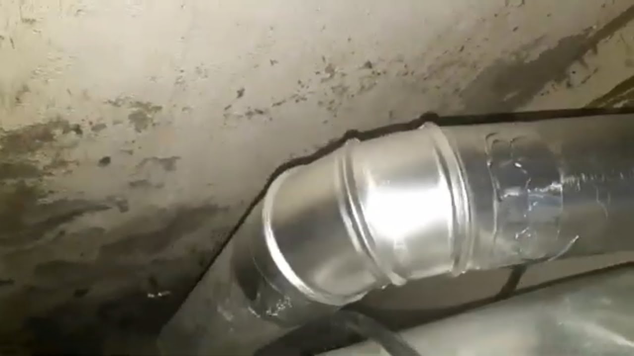 How to replace dryer vent hose to rigid metal pipe. YouTube