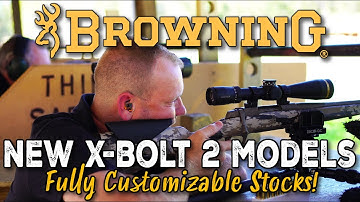 Browning X-Bolt 2 Rifles. New Features & how to Fully Customize your Rifle Stock!