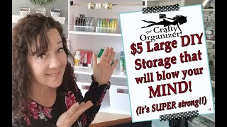 $5 Large DIY Storage that will blow your mind